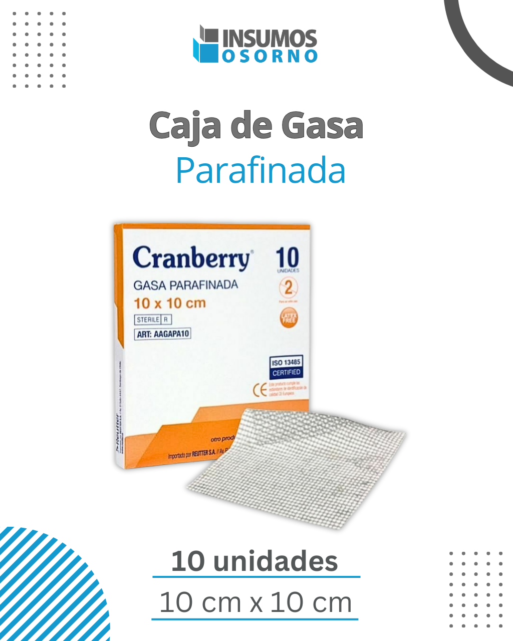 Caja de gasa parafinada